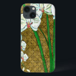 Weiße Blume und grüne Stiele an der braunen Grenze Case-Mate iPhone Hülle<br><div class="desc">Weiße Blume hängen von grünen Stielen in diesem Stück von Chariklia Zarris. Set vor einem bräunlichen Hintergrund,  umgeben von einem braunen Rahmen,  ist ein schlichtes,  aber elegantes Gemälde. Fügen Sie es zu Ihrer Zuhause und genießen Sie die Schönheit!</div>