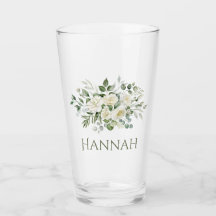 Weiße Blumen Brautjungfer Geschenk 