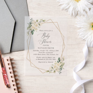 Weiße Blumen, cremige Blumen, Boho, Babyparty