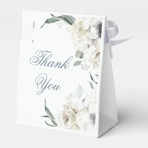 Weiße Blumen Grüne Hochzeits Dankeschön Geschenkbo Geschenkschachtel