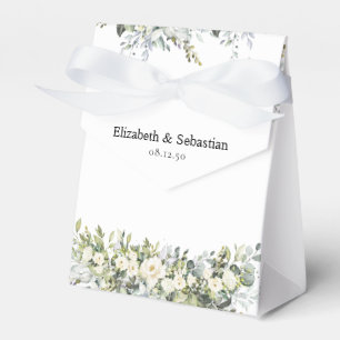 Weiße Blumen-Hochzeitsgeschenkbox Geschenkschachtel