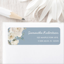 Weiße Blumen staubblau elegante Braut-Babyshower