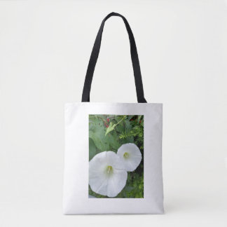 Weiße Blumen-Tasche