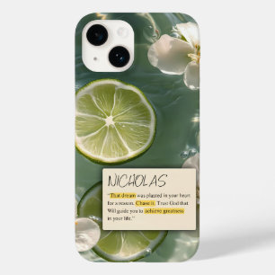 WEIßE BLUMEN UND ZITRONE IM MEER Case-Mate iPhone 14 HÜLLE
