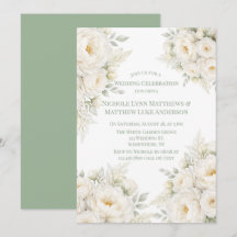Weiße Blumenhochzeitsfeier