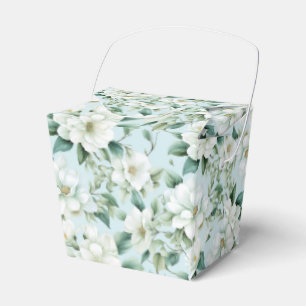 Weiße Blumenparty-Geschenkbox Geschenkschachtel