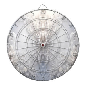 Weiße Blüte Geblüht Dartboard Dartscheibe