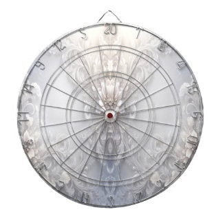 Weiße Blüte Geblüht Dartboard Dartscheibe
