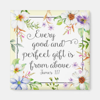 Weiße Blüte jedes gute und perfekte Geschenk Magnet
