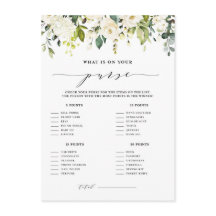 Weiße Blüte Was ist in deinem Purse Duwer Game?