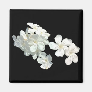Weiße Blüten Magnet