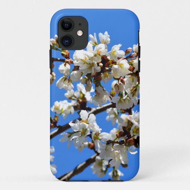 Weiße Blütenblumenblüte, weißer Frühlingsbaum Case-Mate iPhone Hülle (Rückseite)