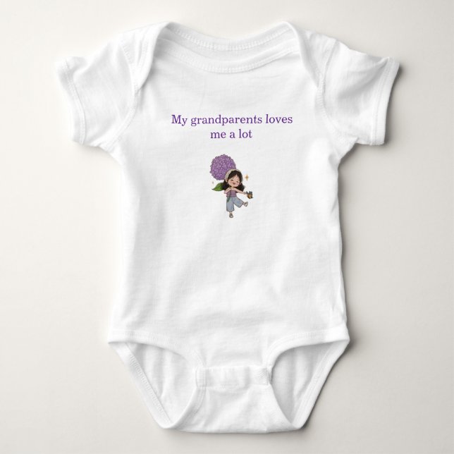 Weiße Bodysuits. Baby Strampler (Vorderseite)