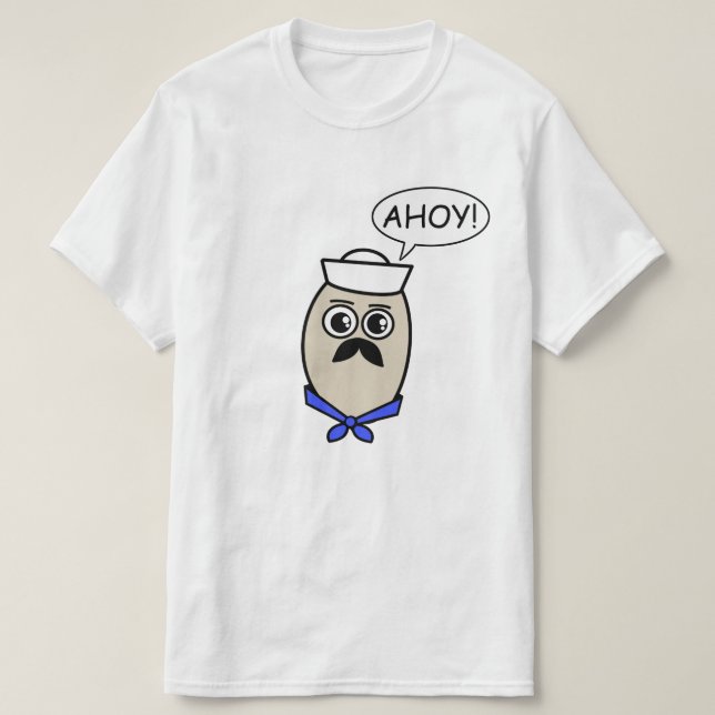 Weiße Bohne T-Shirt (Design vorne)