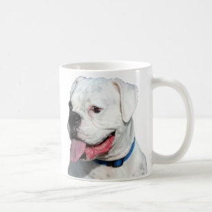 Weiße Boxer-Tasse Kaffeetasse