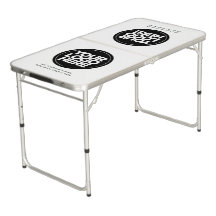 Weiße Brauchtisch-Bier-Pong-Tisch mit individuelle