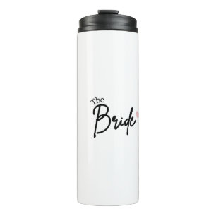 Weiße Brautmug für Junggesellinnenabschied und Hoc Thermosbecher