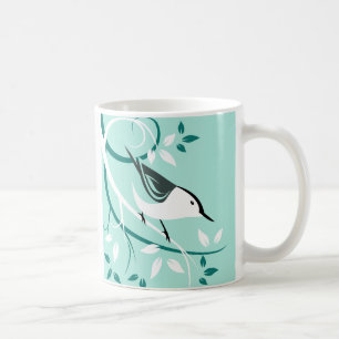Weiße Breasted Kleiber-Geschenke Kaffeetasse