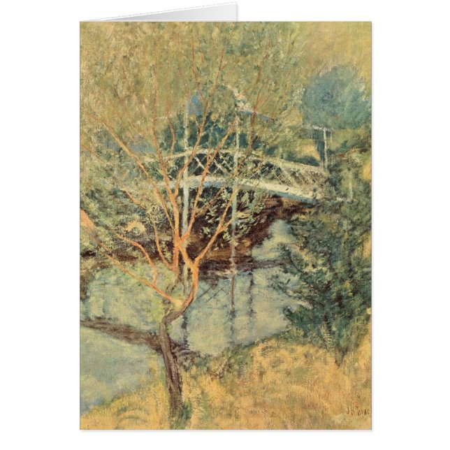 Weiße Brücke von Twachtman, Vintager Impressionism (Vorne)
