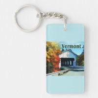 Weiße Brücken-bunter Herbst Vermont