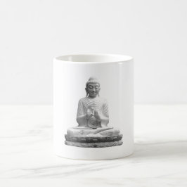 Weiße Buddha-Statue Kaffeetasse