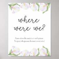 Weiße Calla-Blume - Wo waren wir?