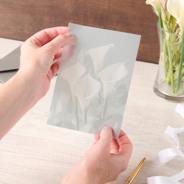 Weiße Calla-Lilien-Hochzeit (Handgehalten)