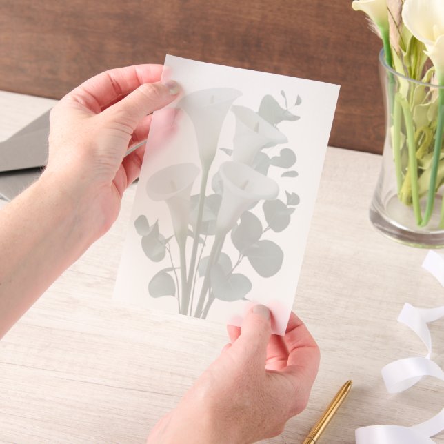 Weiße Calla-Lilien-Hochzeit  (Handgehalten)
