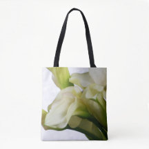 Weiße Calla-Lilien-Taschen-Tasche LK