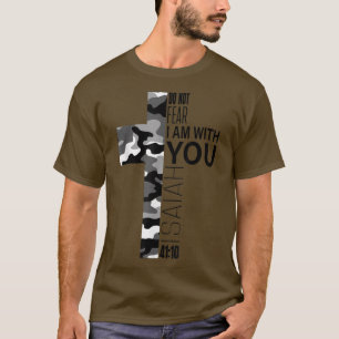 Weiße Camo Fürchte dich nicht Christlicher Vers Pa T-Shirt