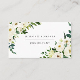 Weiße Champagner-Blume Beruflich oder schön Visitenkarte