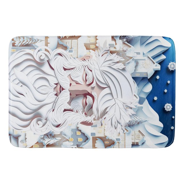 WEISSE CHRISTMAS BADEMATTE (Vorderseite)