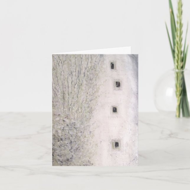 WEISSE CHRISTMAS FEIERTAGSKARTE (Vorderseite)