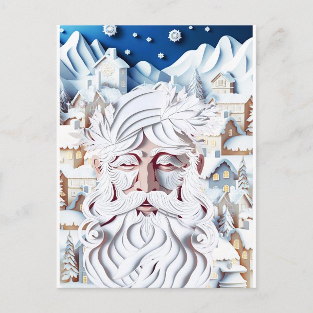 WEISSE CHRISTMAS POSTKARTE (Vorderseite)