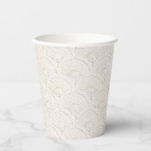 Weiße Creme-Faux-Spitze-Bridal-Shower