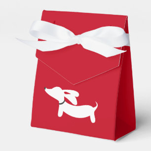 Weiße Dackel Liebe Valentines des Rot- am Tag Geschenkschachtel