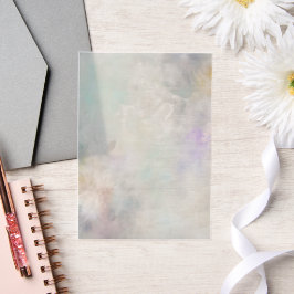 Weiße Dahlia mit Lila und blauen Akzenten