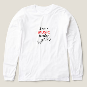 Weiße Damen-T-Shirt für Musiklehrerinnen Tri-Blend Shirt