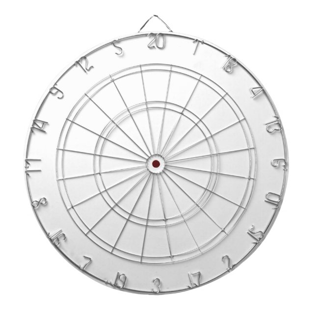 Weiße Dart-Scheibe Dartscheibe (vorne)