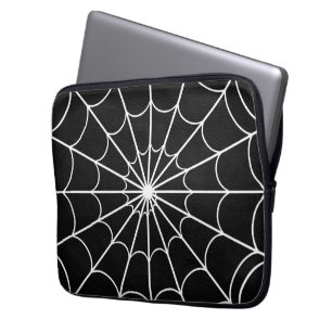 Weiße das Netz-Schwarz-Neopren-Laptop-Hülse der Laptopschutzhülle