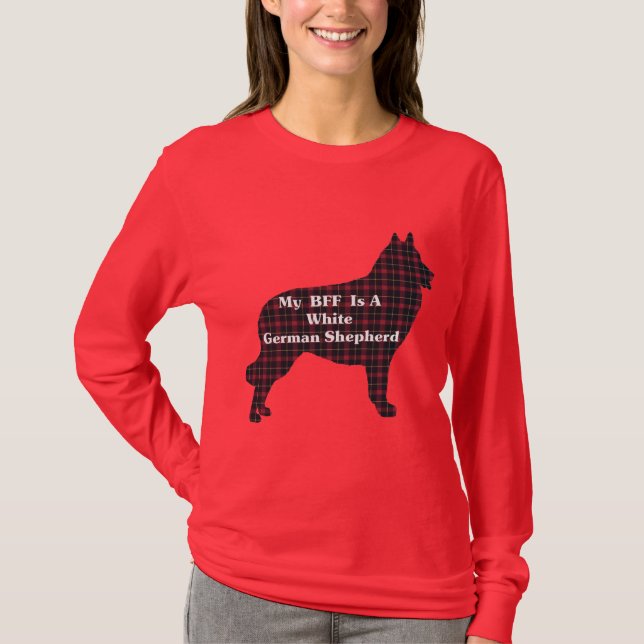 WEISSE DEUTSCHE BESTE FREUNDIN Geschenke T-Shirt (Vorderseite)