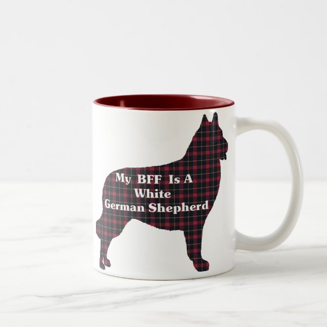 WEISSE DEUTSCHE BESTE FREUNDIN Geschenke Zweifarbige Tasse (Rechts)