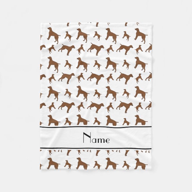 Weiße deutsche Hunde des kurzhaarigen Zeigers des Fleecedecke (Vorderseite)