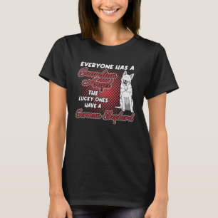 Weiße deutsche Schäferhirte ist mein Wächter Angel T-Shirt