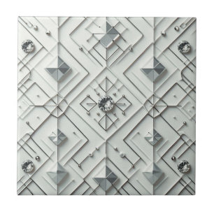 Weiße Diamant Mid Century Modern Fliese