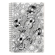 Weiße Doodle-Art Hippie-Kulturmuster