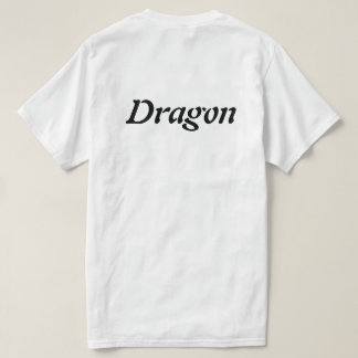 Weiße Drachen-Männer-T-Shirts T-Shirt
