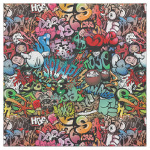 Weiße dynamische Straßenkunst Graffiti-Kunstmuster