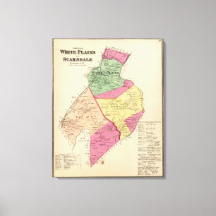 Weiße Ebenen, scarsdale Städte Leinwanddruck