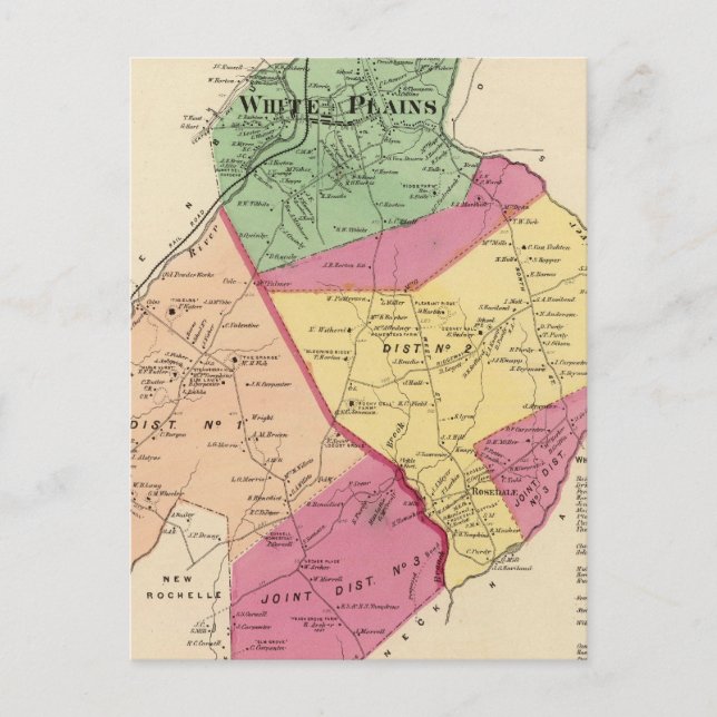 Weiße Ebenen, scarsdale Städte Postkarte (Vorderseite)